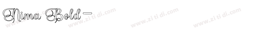 Nima Bold字体转换